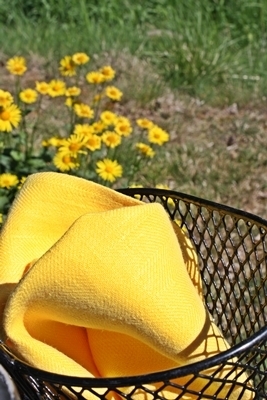 LinenMe käsipyyhe LARA 100% pellavaa keltainen 42x70cm